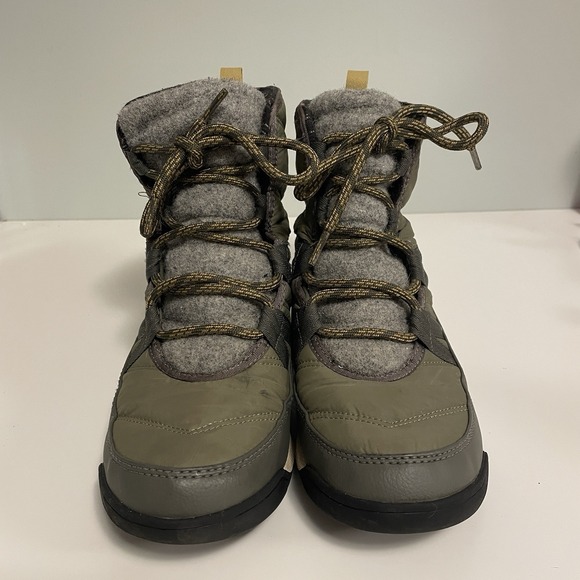 Sorel Women Whitney II Short Lace Up Waterproof Boots Olive Green Sz 9 Winter - Picture 4 of 8